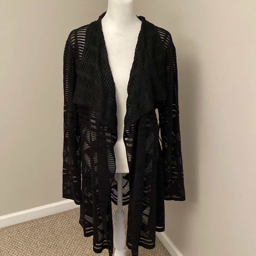 Anthropologie Luii Sheer Cardigan
in Black